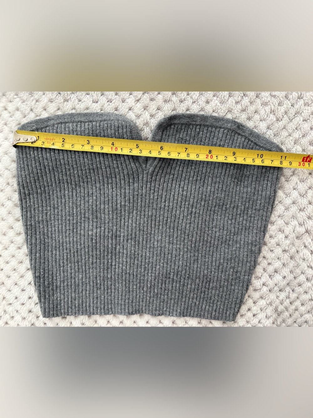 Wild Fable Women’s Grey Ribbed Knit Tube Top - Small - Picture 3 of 5